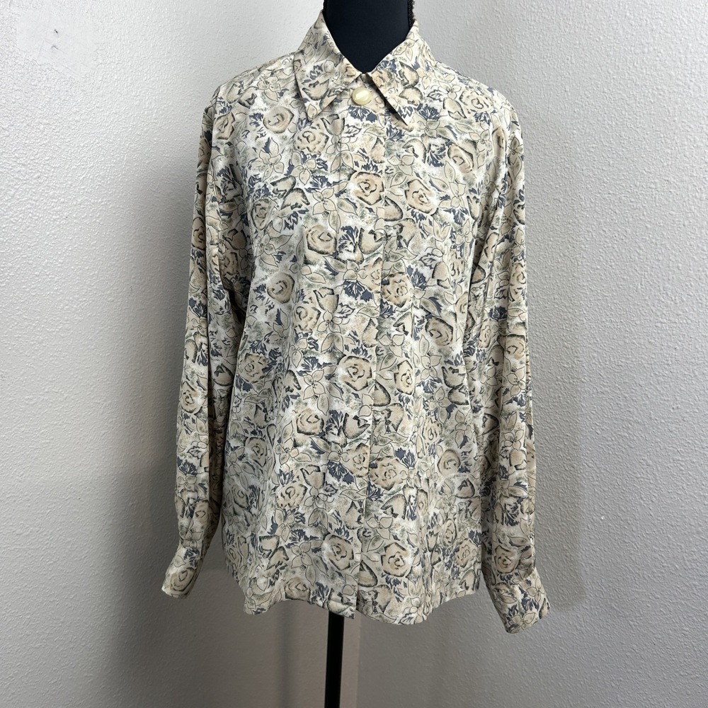 Vtg Country Sophisticates Pendleton Top Women's 10 Multicolor‎ Floral Old Money